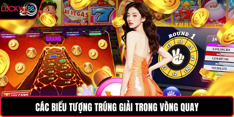 Các biểu tượng trúng giải trong vòng quay