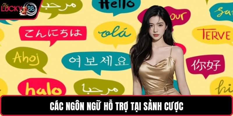 Các ngôn ngữ hỗ trợ tại sảnh cược